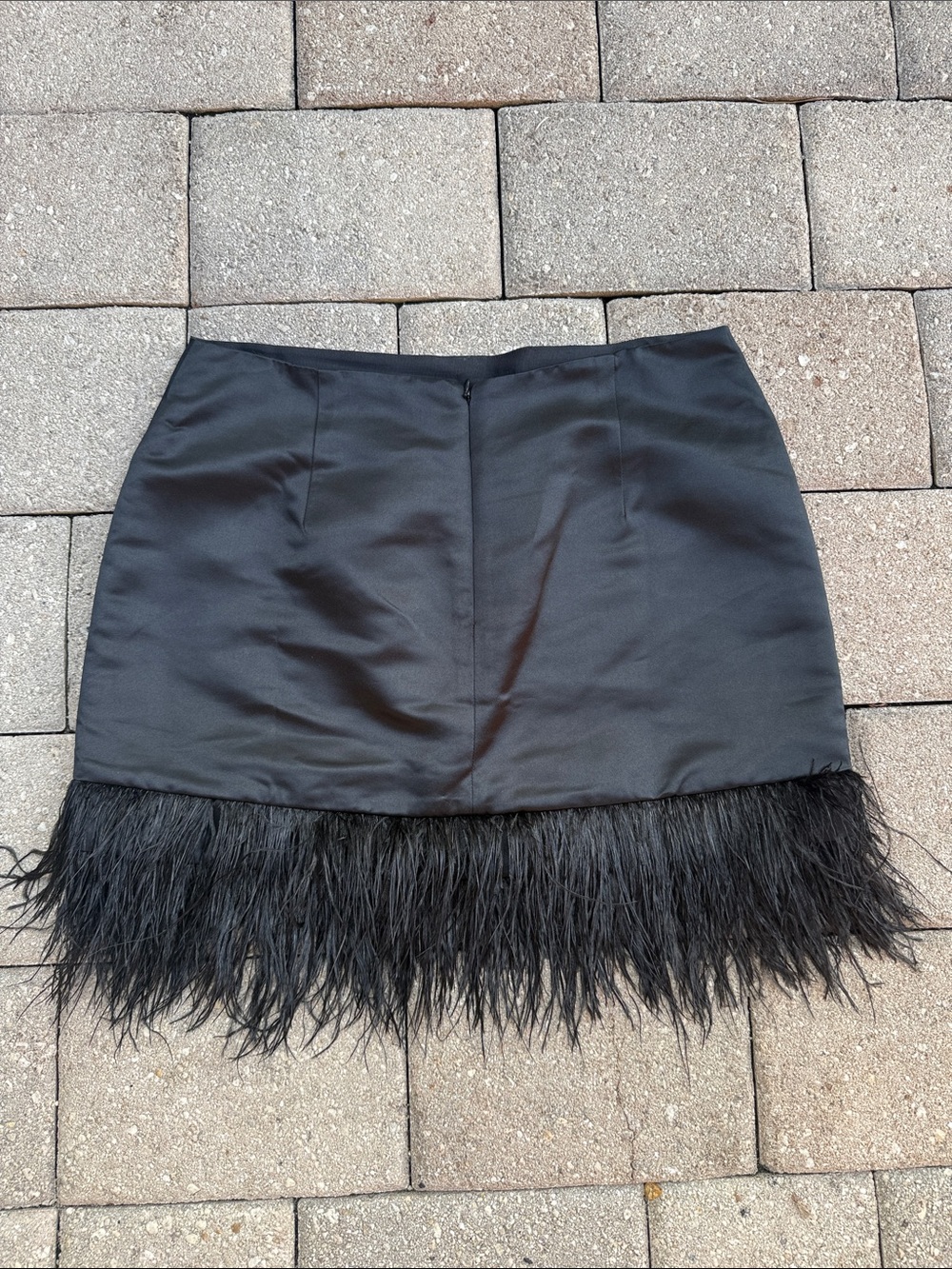 J. Crew Black Mini Skirt with Feather Hem - Picture 3 of 4